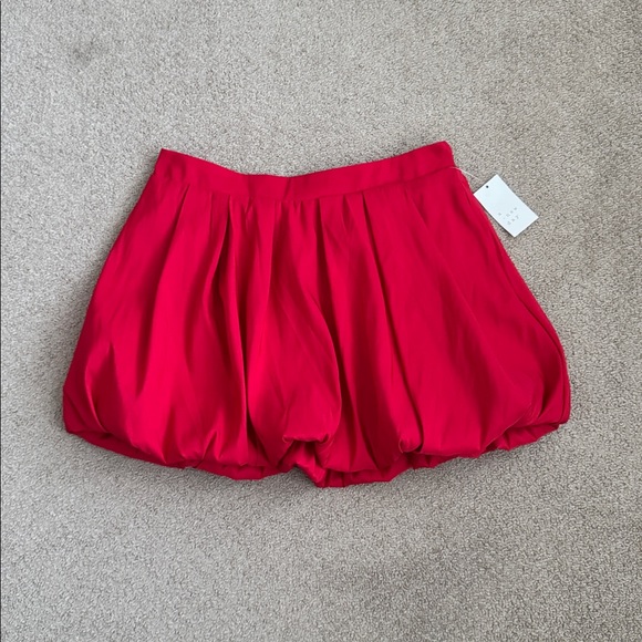 P116 NWT a new day Bubble Hem Mini Skirt with Pockets - Size: Large - Picture 2 of 6